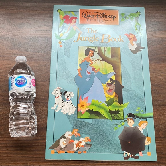 THE JUNGLE BOOK Jumbo Illustrated Disney Vintage Classic Fairy Tale Story Mowgli - Picture 3 of 4